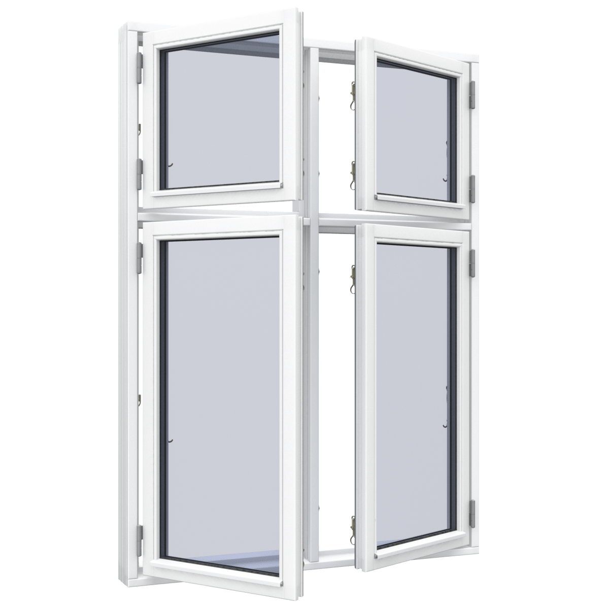 Double side hung windows