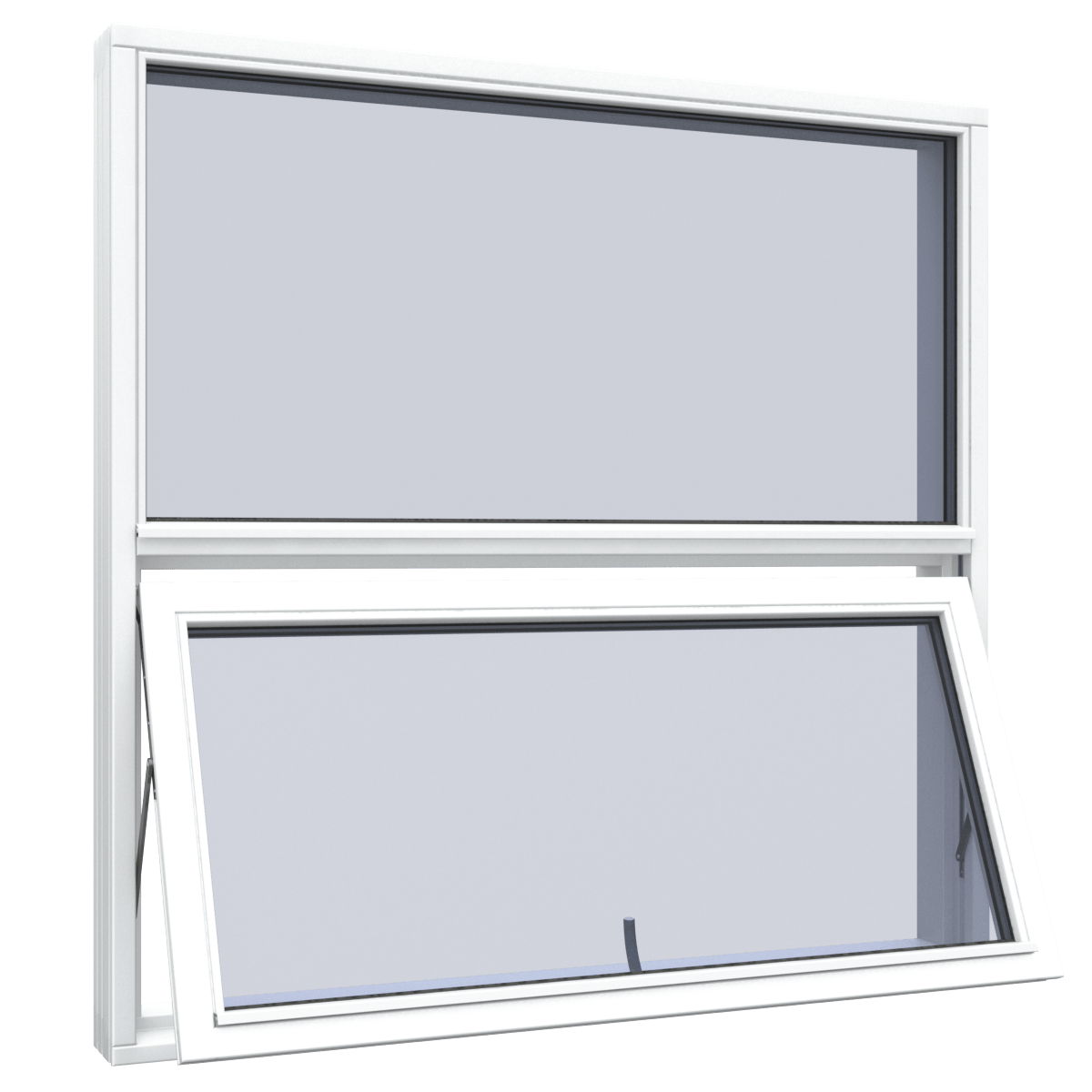 Fixed top guided windows